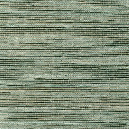 Bambus-Tapete SBA-28 Grün Blau Fein